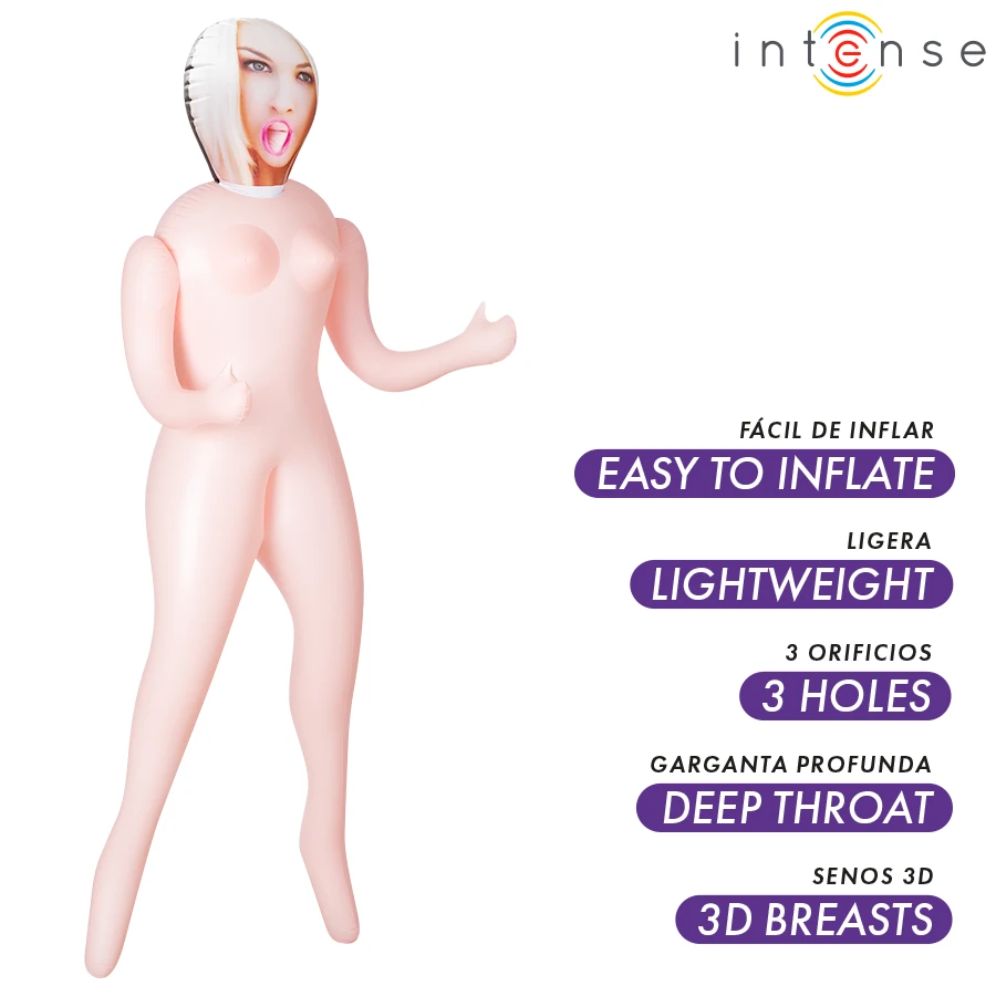 INTENSE DOLLS - IRINA BAMBOLA GONFIABILE CON TRE ORIFIZI